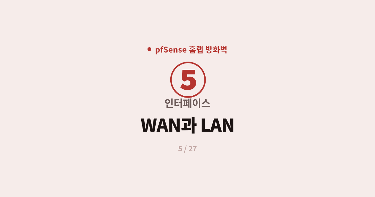 [pfSense] 5. 인터페이스 : pfSense WAN·LAN 구조와 인터페이스 할당 이해
